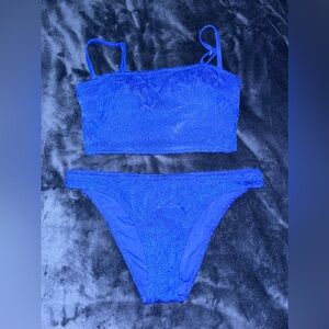 Aerie Bandeau Swim Top, Size Small